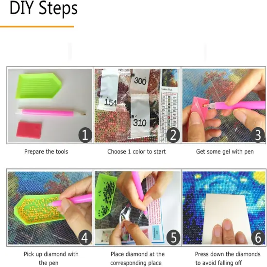 Diamond Painting Kit for Adults 12x16 Inches / 30x40cm Butterfly Fairy Moon Girl Diamond Art Beginner DIY Crafts Kit Full Round Drill {5}