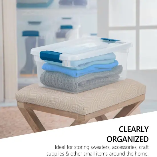 Clear Plastic Storage Bins with Lids {3}