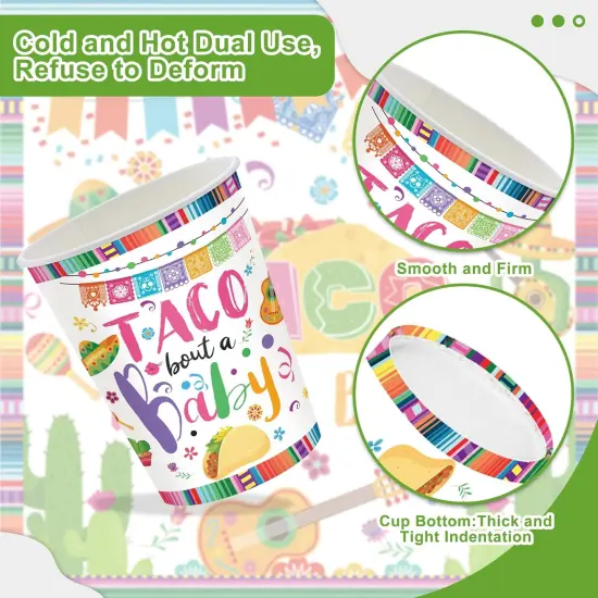 120PCS Taco Baby Shower Party Supplies {3}