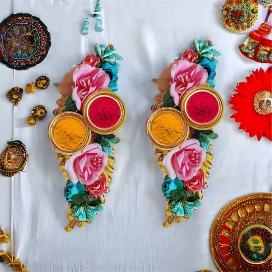 Bulk Haldi Kumkum Thali Holder, Pooja Return Gift, Indian Housewarming Gifts, Shivratri, Wedding Favor, Navarathri Favors, Baby Shower {4}