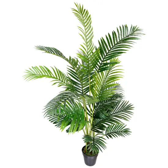 Northlight Potted Artificial Green Areca Palm Tree - 5.25' {5}