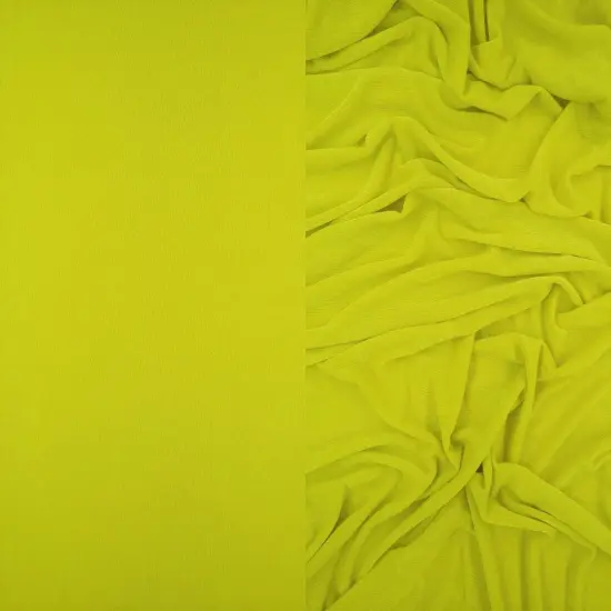 1 Yard Slinky Rib Knit Fabric 1x1 Solid Polyester Spandex Stretch 52/54 Inches Wide Lime {1}