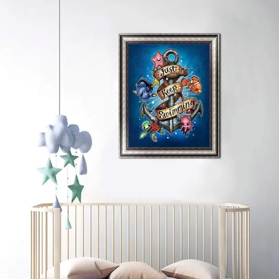 Keep Swimming Diamond Painting Kits - 16"X12" {3}