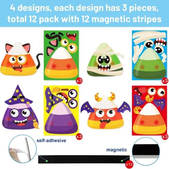 Halloween Crafts for Kids Candy Corn Magnet Foam {2}