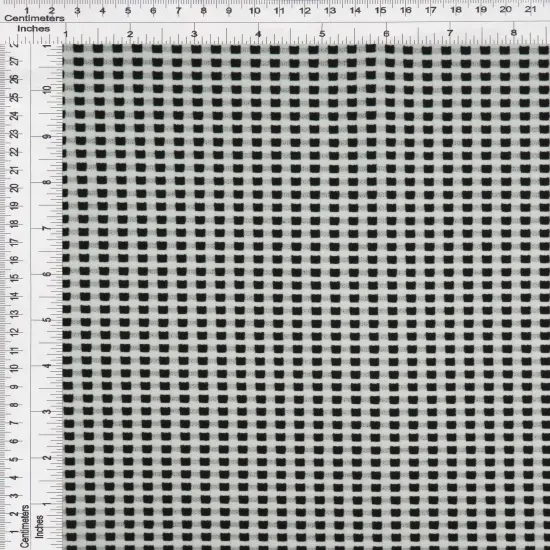 1 Yard Checkered Jacquard YD Fabric Stretch Polyester Rayon Spandex 60/62 Inches Wide CHARCOAL {7}