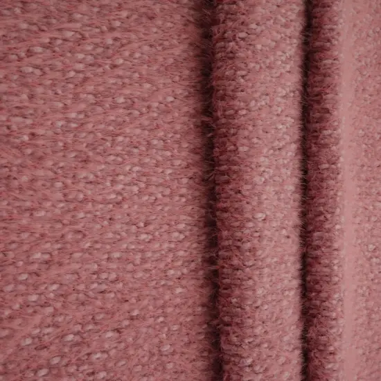 1 Yard Poly Nylon Chenille Feather Yarn Knit Fabric 245 GSM Plush Soft 64" Width RED {3}