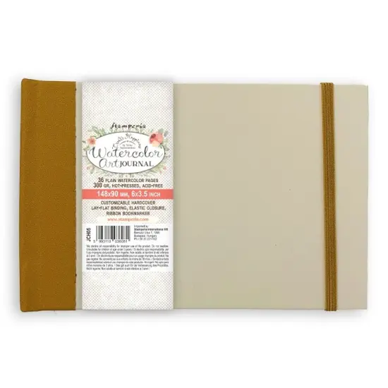 Create Happiness Mixed Media Journal Watercolor Pages-5.51"X3.54", 18 Pages {1}