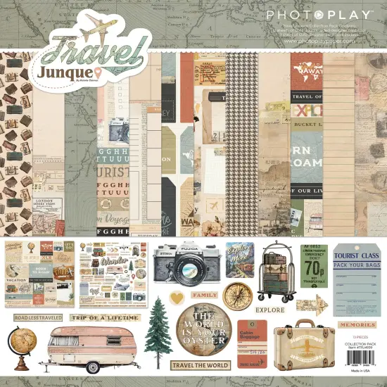 PhotoPlay Collection Pack 12"X12"-Travel Junque {1}