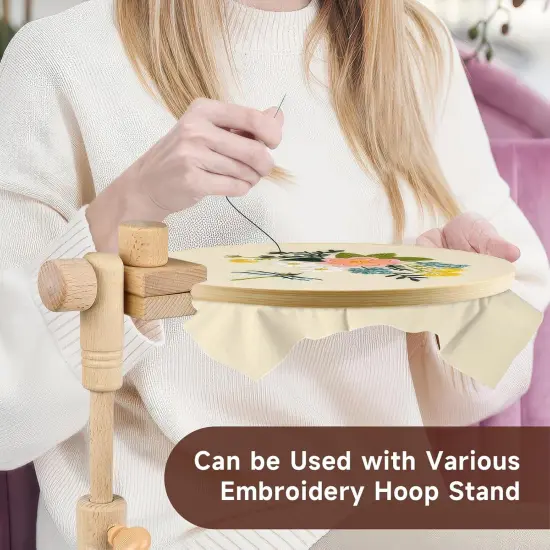 5 Pieces Bamboo Embroidery Hoops,(4&rdquo;, 6&rdquo;, 8&rdquo;, 9&rdquo;, 10&rdquo;) Set for Embroidery {5}