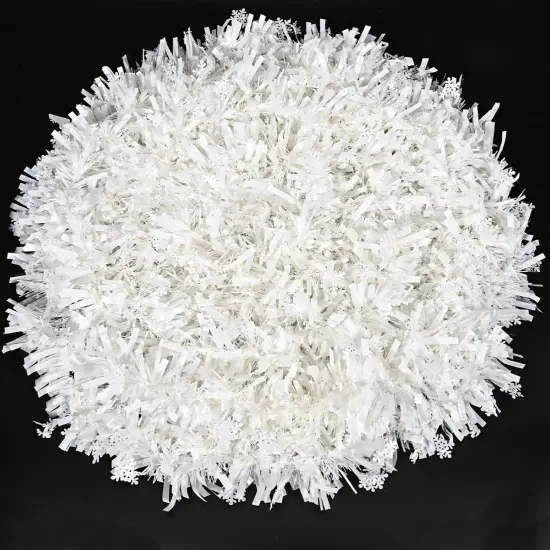 Snowflake Christmas Tinsel Garland {1}