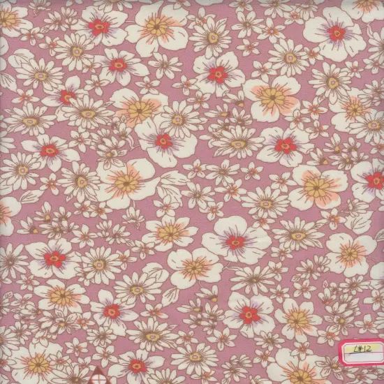 1 Yard Cey Ditsy Floral Print Fabric Soft Lightweight Drapey 58/59" Wide LAVENDER {3}