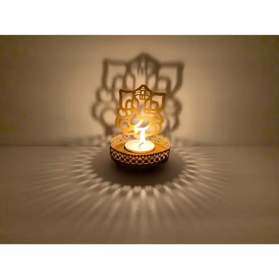 Shadow Ganesha Candle Holder , Housewarming Favor, Diwali Puja Favors, Ganesha Statues, Thamboolam Items, Navaratri Gift, Lord Ganesh, Ganapati {1}