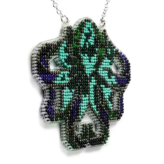 Set for embroidery with beads on a plastic base FLPL-098 {5}