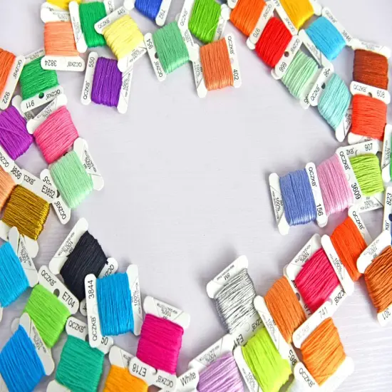 314.96 Inches - Rainbow Embroidery Floss String - Cross Stitch Thread(50) {4}