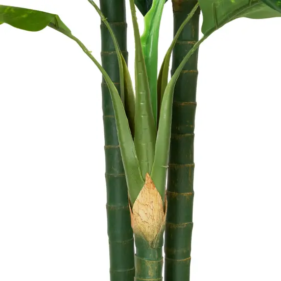 Northlight Wide Leaf Artificial Dieffenbachia Potted Plant - 59" Green {7}