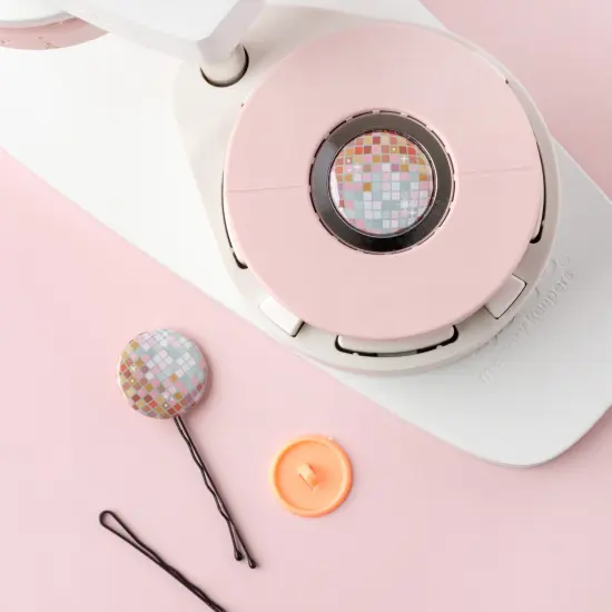 We R Button Press Bobby Pin Backers-Makes 5 {6}