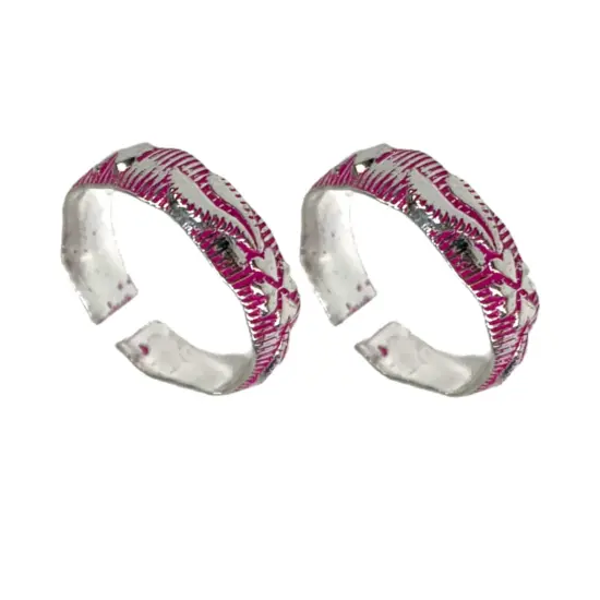 Adjustable Silver Toe Rings Pair Pinky Band Tribal Toe Rings Indian Bichiya Real Silver Feet Accessories Summer Beach Jewelry Comfort Fit Toe Rings for Women {1}