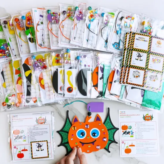 24 Sets Halloween Craft Kits - Fall Autumn Kids {5}