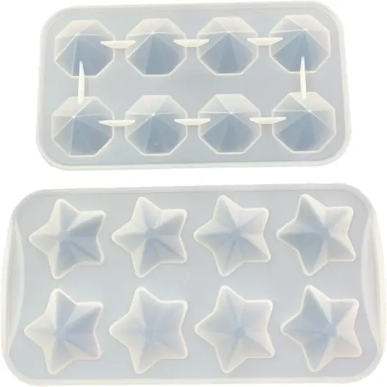 8 Cavity Diamond Shape Epoxy Mold {3}