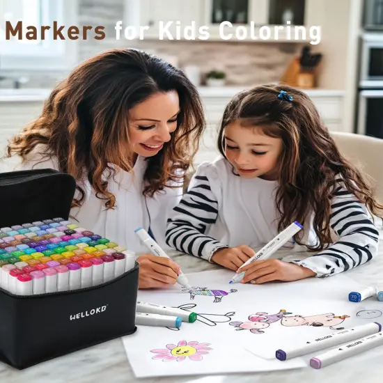 100 Colors Dual Tip Art Markers {4}