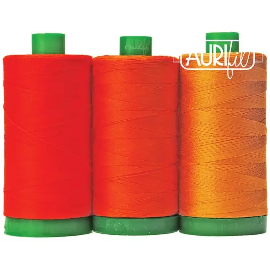 Aurifil Sumatran Tiger Color Builder Thread Set by Aurifil | (3 40wt Cotton Large Spools.) {3}
