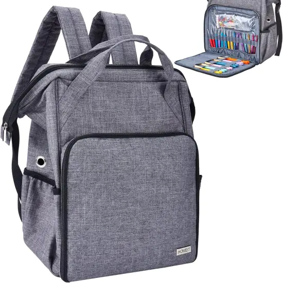 Crochet Bag Organizer (Grey) {1}