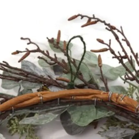 6-Pack 24" Seeded Eucalyptus Wreath - Handcrafted Lifelike Decor for Front Door, Wall, Mantel & Tabletop - Elegant Floral Accent for Home - Floral Home by Artificial Flowers {5}