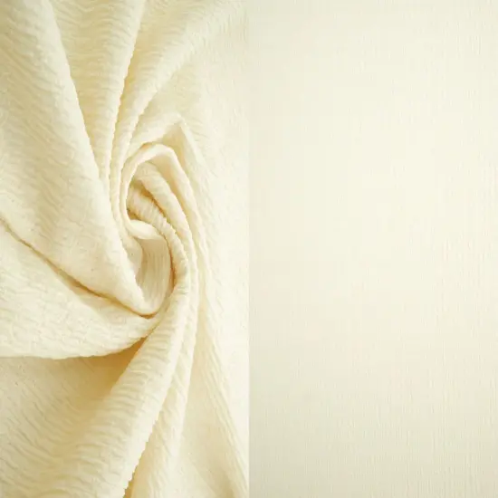 1 Yard Solid Crinkle Jersey Knit Fabric Soft Stretch 58/60 Inches Wide ROSE LT {4}