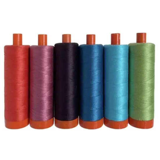 Aurifil Chromatic Thread Set by Deb Tucker | (6 50wt Cotton Large Spools) {3}