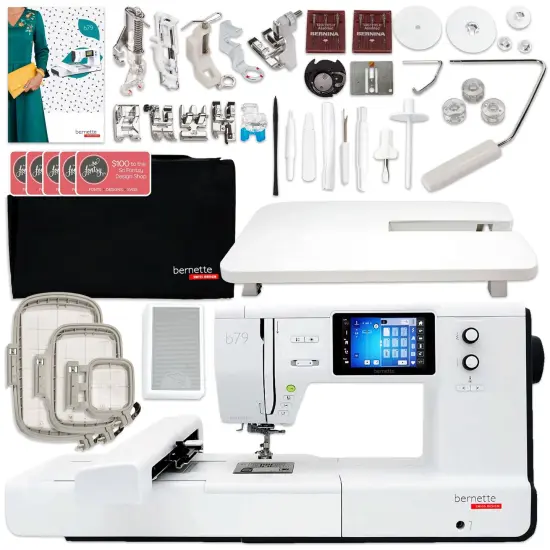Bernette B79 Sewing & Embroidery Machine with 123 Spools & 200+ Accessories {2}