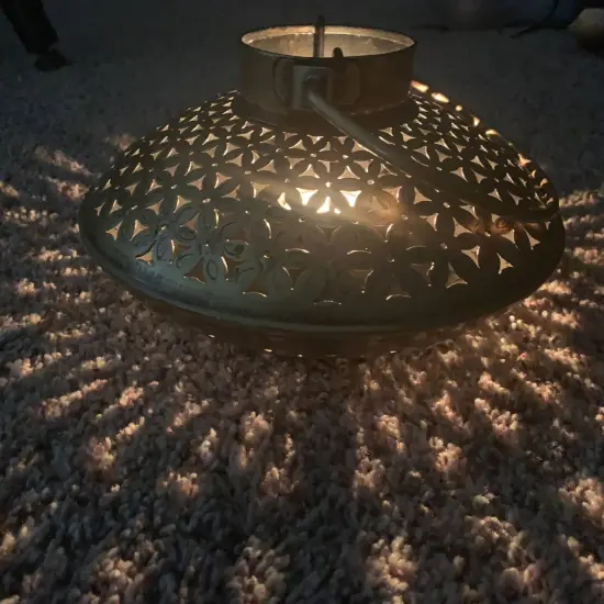 Tealight Candle Stand Gold Iron Incense Holder Antique Style Dhuni Holder Mess Free Cone Holder Housewarming Gift Dhoop Incense Holder for Home Office {6}