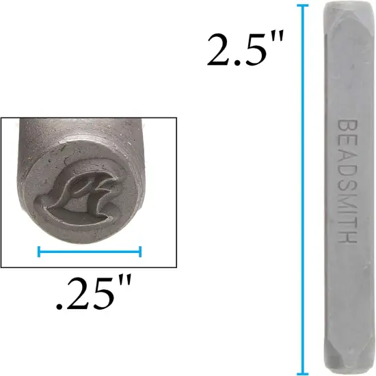 The Beadsmith Steel Design Stamps - Jewelry Stamping Tools, Eagle Design, 2.25 Inches w/ 6 mm Base {7}