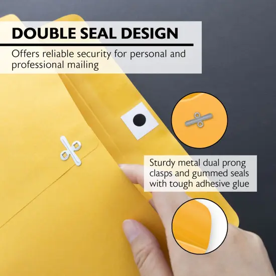 BAZIC Clasp Envelope 9" X 12" (4/Pack) {4}