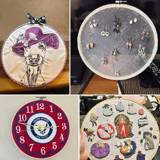 Decorative Embroidery Hoop 17 PCS 8 inch {3}