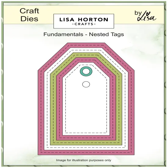 Lisa Horton Crafts Fundamentals Nested Dies-Tags {1}