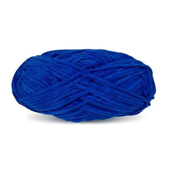 Craftytop&trade; Bulky Velvet Yarn #5 for Knitting & Crochet (Blue Ocean) {2}