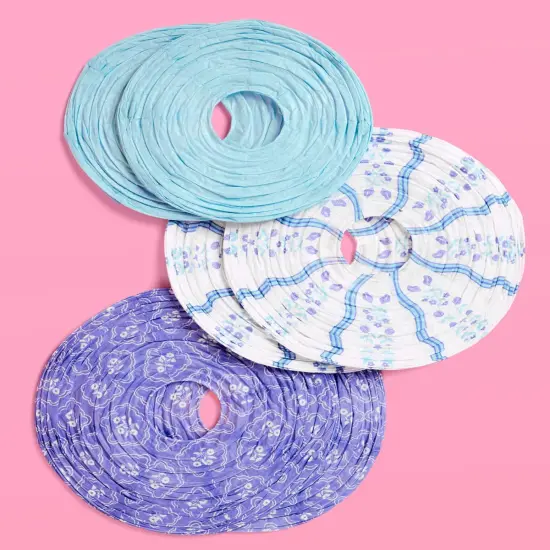 Blue Coastal Paper Lanterns - 6 pcs. {3}