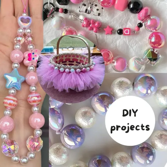 50pcs Chunky 20mm Acrylic Beads {4}