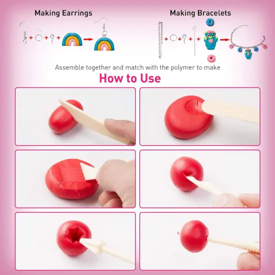 Jewelry Making Craft Kit for Kids Ages 8-12(Multicolor) {3}