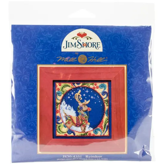 Mill Hill/Jim Shore Counted Cross Stitch Kit 5"X5"-Reindeer {1}