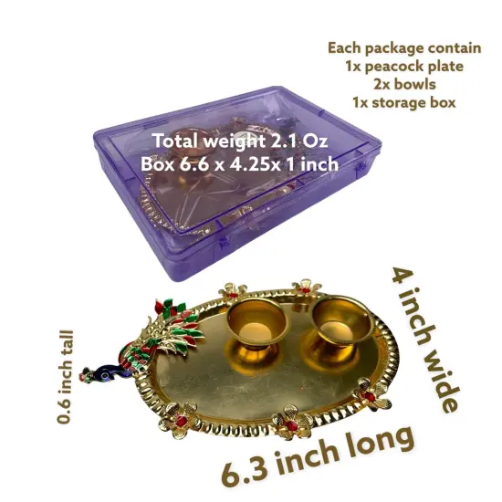 Bulk Haldi Kumkum Holder, Pooja Return Gift , Thamboolam, Pooja Favor, Haldikumkum Plate, Wedding Favor, Housewarming Favor {6}