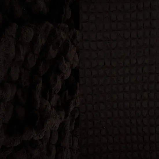 1 Yard Lady Crush Woven Jacquard Fabric, 62&Prime; Wide Polyester Spandex Blend BLACK {7}