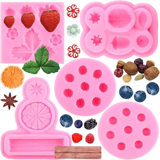 Blueberry Raspberry Strawberry Fondant Molds {1}