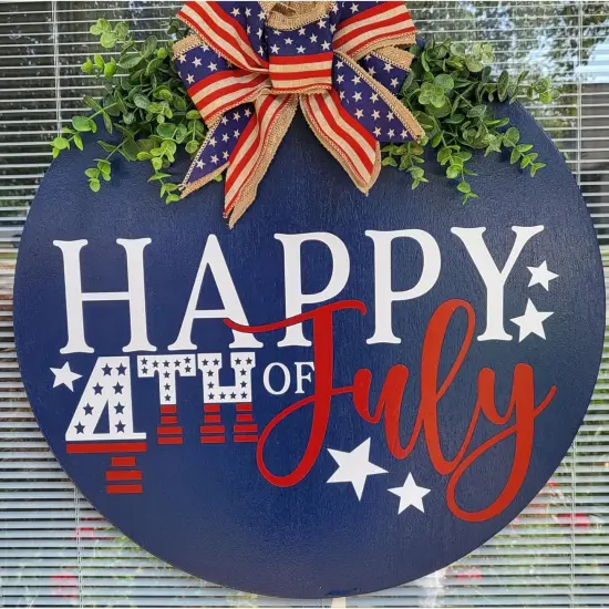 12&rdquo; Patriotic Welcome Stencils (Independence Day) {3}