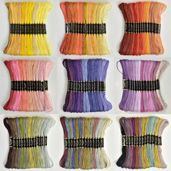 Embroidery Floss Rainbow Color {2}