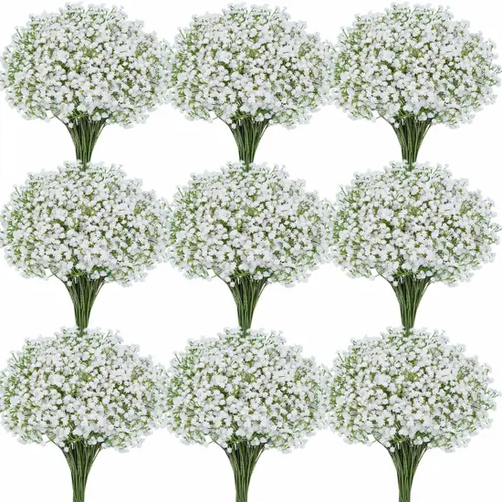 50 Pcs Baby Breath Artificial Flowers Floral Arrangement {1}
