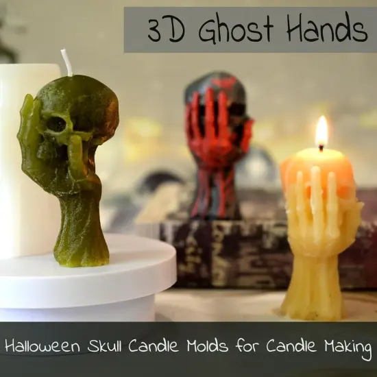 Halloween Skull Candle Molds {3}