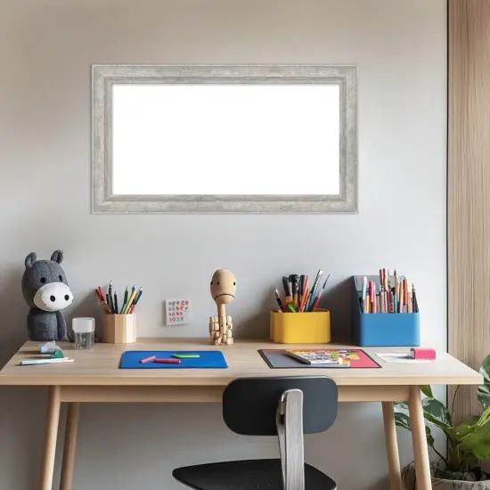 Angled Framed Dry Erase Magnetic Board Silver {5}