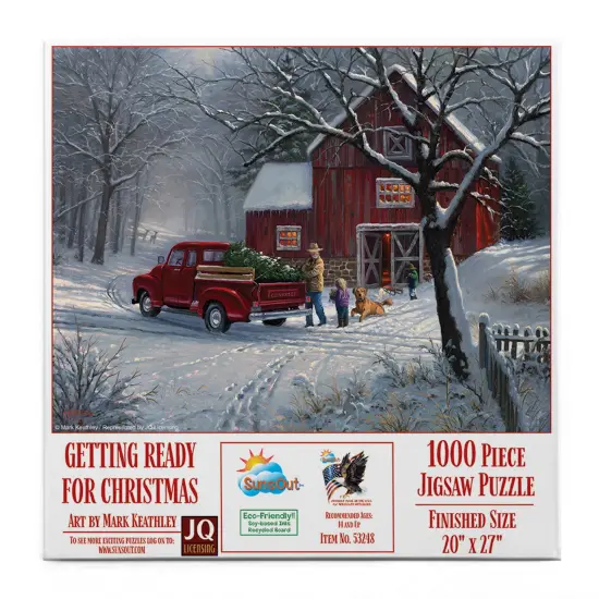 Sunsout Getting Ready for Christmas 1000 pc Christmas Jigsaw Puzzle 53248 {3}