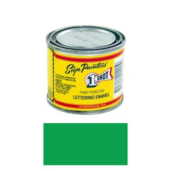 Emerald Green Pinstriping Lettering Enamel Paint, 1/4 Pint {1}